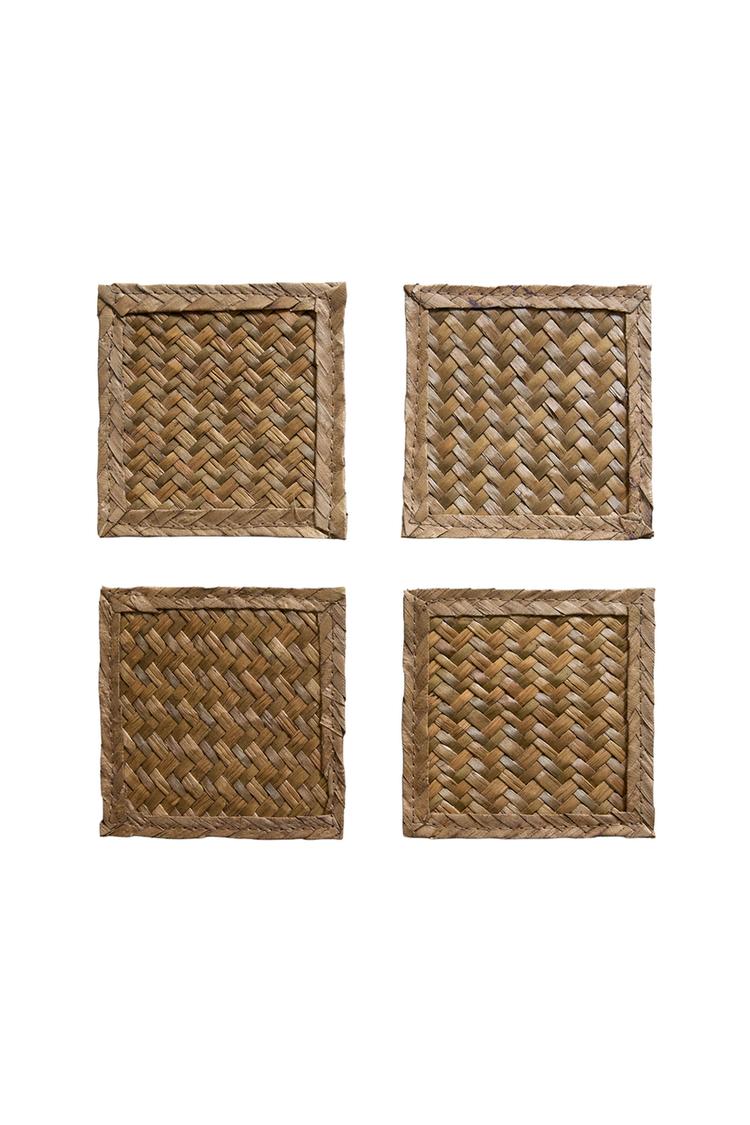PACK DE BASES PARA VASOS EN ERVA MARINA (PACK DE 4)