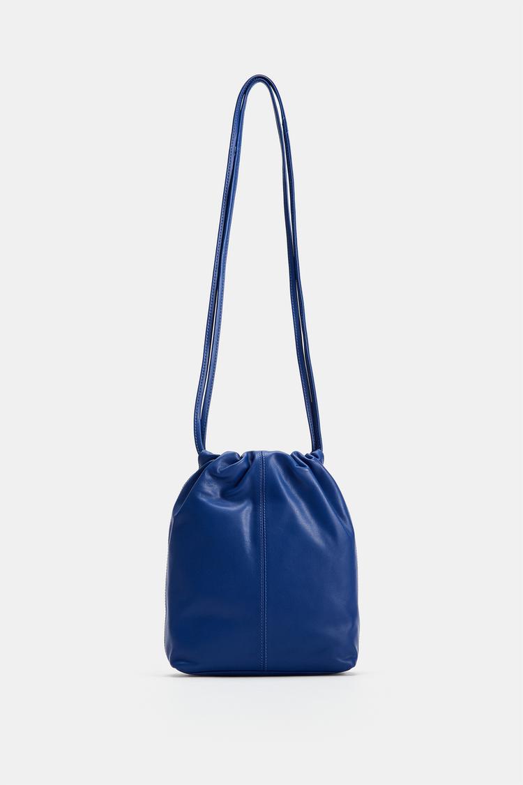 BOLSO A BANDOLERA FRANZIDA EN PIEL